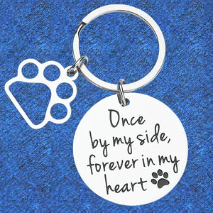 Forever Heart - Portachiavi commemorativo per animali domestici - Amorequattrozampe - Amorequattrozampe