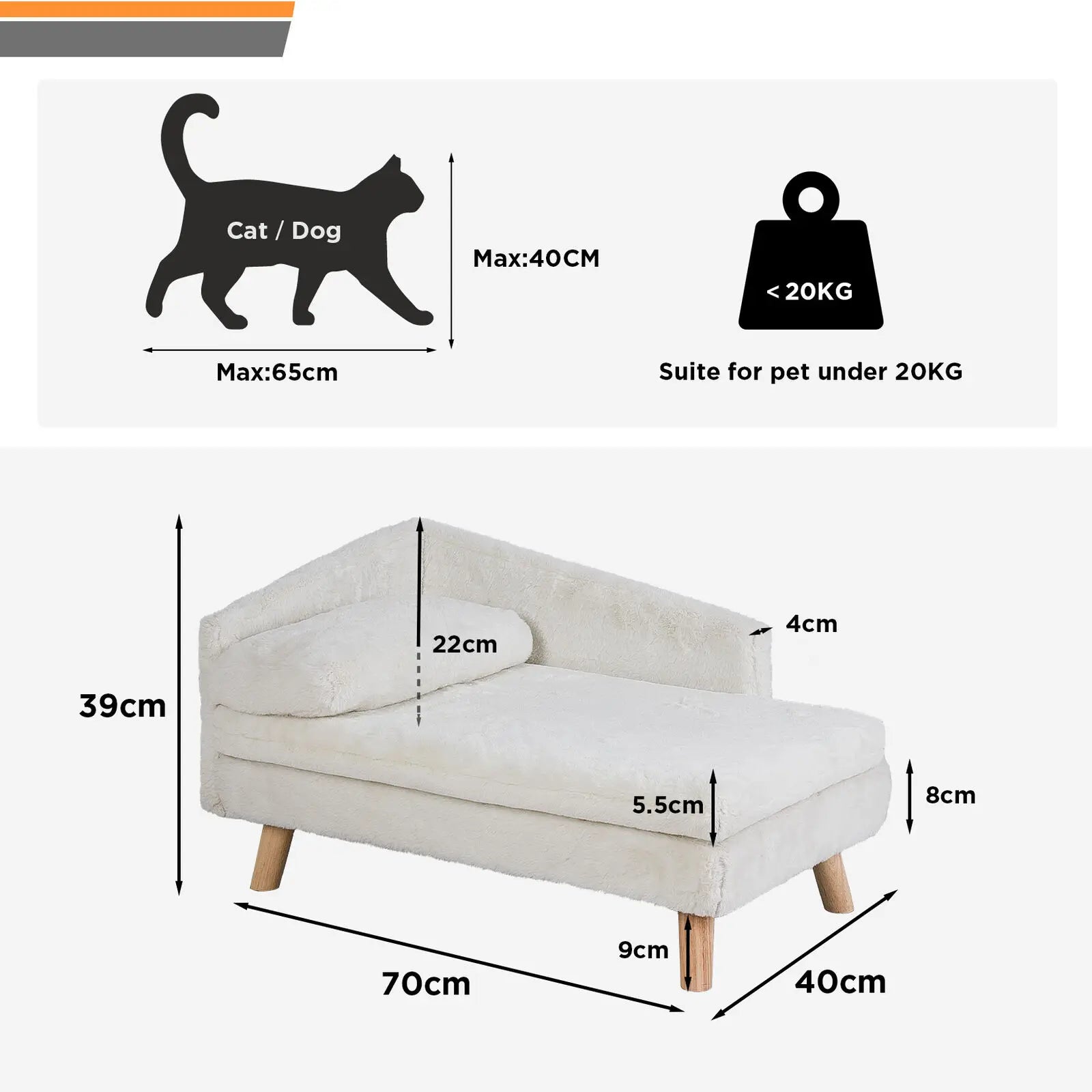 SofaBed Pet Elegance - Amorequattrozampe